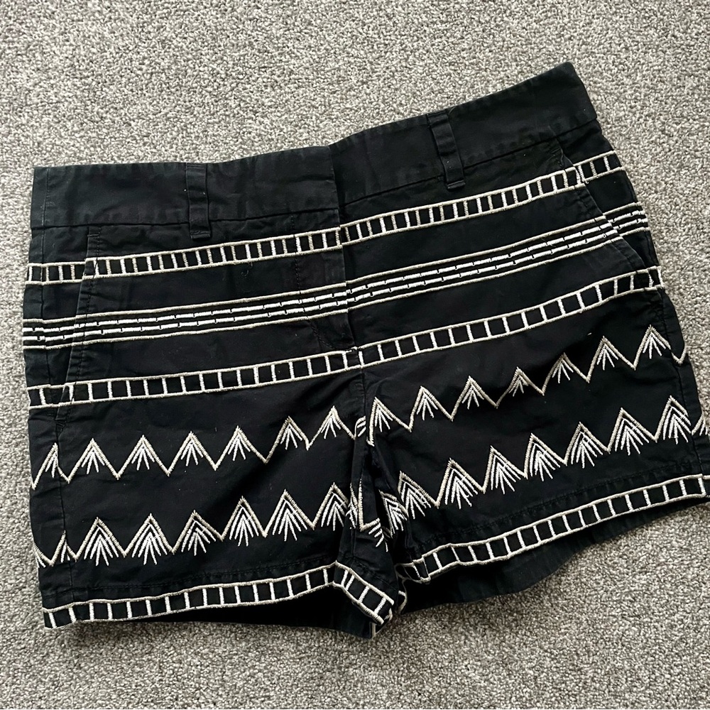 Ann Taylor Loft Embroidered Cotton Shorts